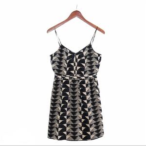 🌈 6/$60, Madewell Mini Dress, Nvy Blu, Blk/Crm, 4